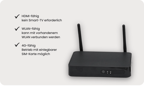 family.cards TV - Kartenleser für Senioren – Videotelefonie, Fotos, Musik, 4G - SIM - fähig - family.cards